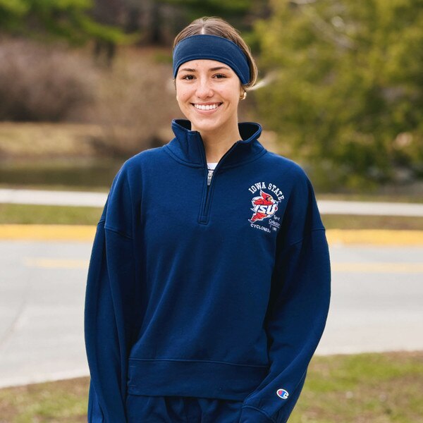 Champion Women's Spirit Collection Navy Quarter Zip SMU